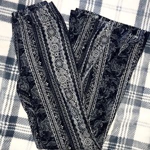 Boho flare bottom pants